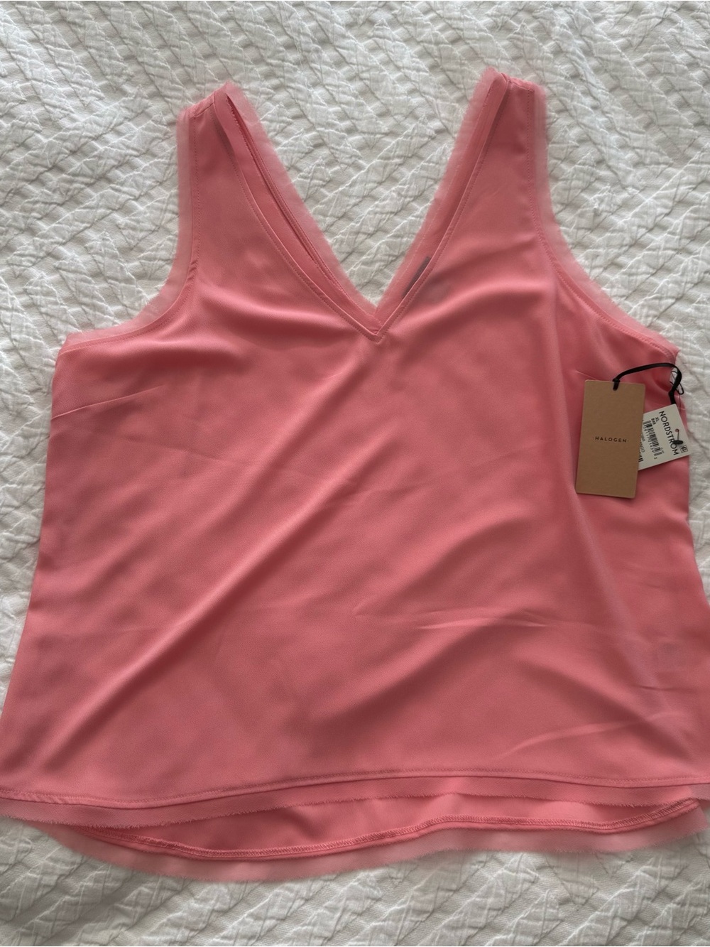 Halogen Pink V-Neck Sleeveless Camisole